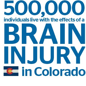 500,000 individuals live with the effects of a brain injury in Colorado