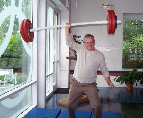 Dad being silly at Olympic Training Center