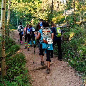 Pikes Peak Challenge Summit Hikers 