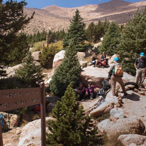 Pikes Peak Challenge Summit Hikers 