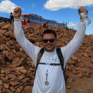 Pikes Peak Challenge Summit Hikers 